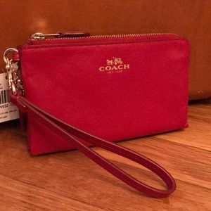 Coach Double Zip Wristlet